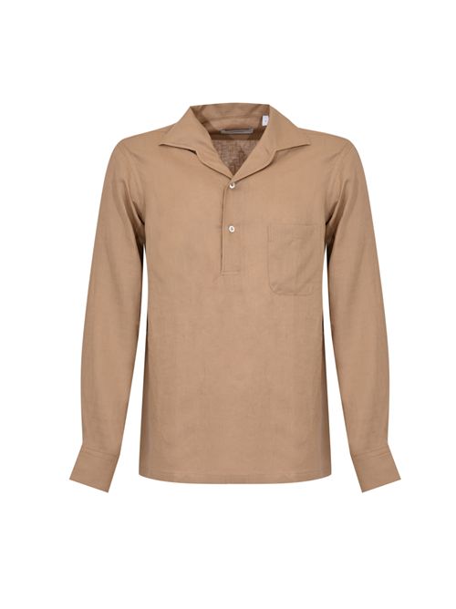 Camicia Pailan in lino Marrone LARDINI | PAILAN PAD66814420